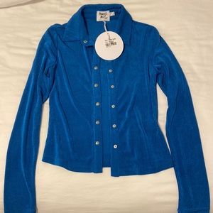 Princess Polly Elody Long Sleeve Top Blue
